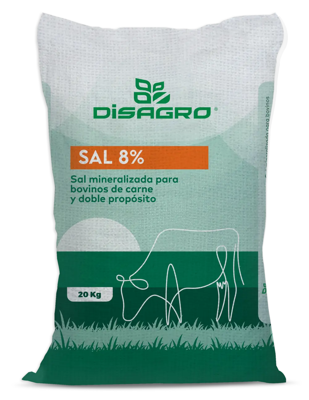 Sal mineralizada 8% para bovinos de carne y doble propósito